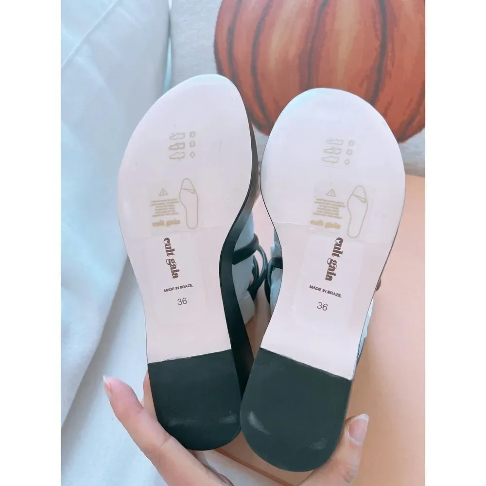 cult gaia alba platform sandal black 36
